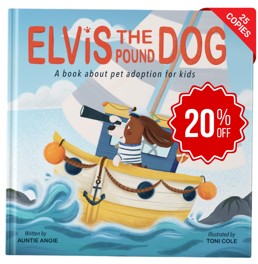Buy Bulk - 25 Copies (Hardcover) of Elvis the Pound Dog: A Book About Pet Adoption for Kids